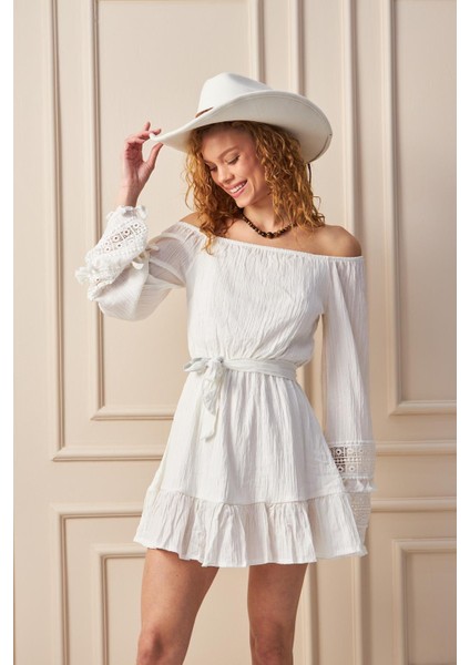 Krinkle Elbise Western Dream - Romantik ve Özgün modelleri