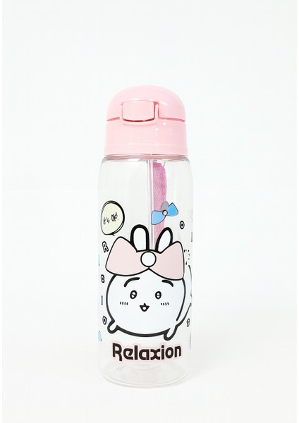 Pipetli Matara 550ML Relakxsın Açık Pembe modelleri