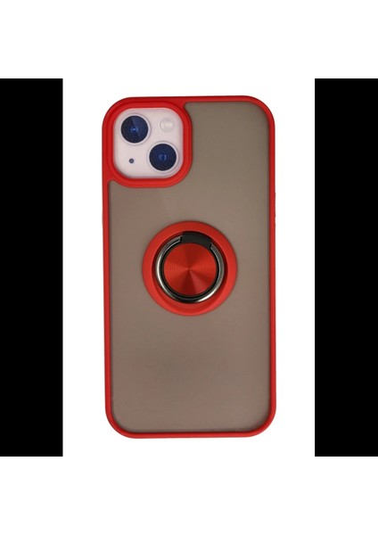 iPhone 13 Kılıf Montreal Yüzüklü Silikon Kapak