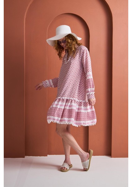 Sahara -Pembe Etnik Elbise fiyatları