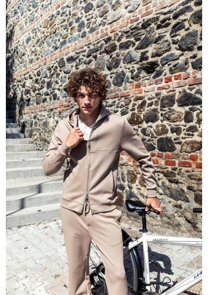 Erkek Yeni Teknoloji Kumaş Süper Yumuşak Kapüşonlu Sweartshıirt