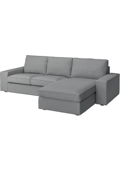 2'li Kanepe ve Uzanma Koltuğu, Tibbleby Bej-Gri