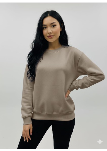 Bayan Bisiklet Yaka Sweatshırt