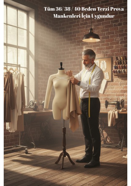 Ayarlanabilir Seyyar Lastikli Iğne Batabilen 36-38-40 Beden Uyumlu Prova Mankeni Kolu modelleri