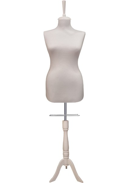 Sünger Iğne Batabilen 42 Beden Beyaz Kumaşlı Ahşap Beyaz Ayaklı Terzi Mankeni Prova Mankeni Po-01 modelleri