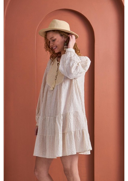 Sessiz Dalga – Gofre Kısa Elbise fiyatları