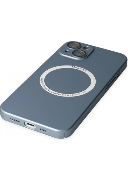 iPhone 14 Plus Kılıf Jack Magneticsafe Lens Silikon - Sierra Blue fırsatları