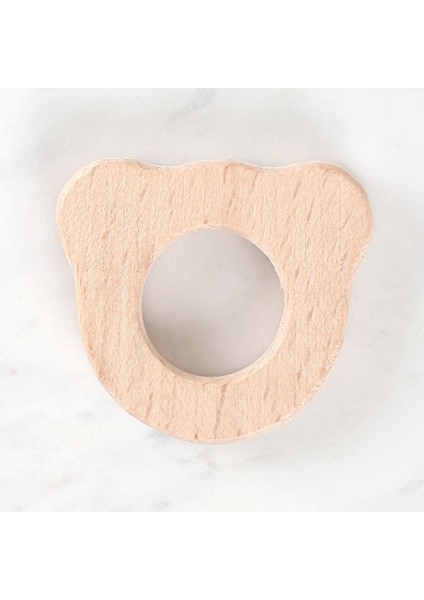 Loren Crafts Ayıcık Figürlü Organik Ahşap Diş Kaşı