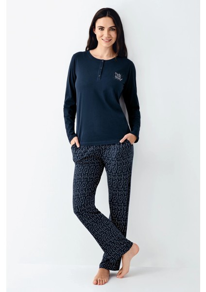 Arnetta 3429-S Kadın Uzun Kol Pijama Takım