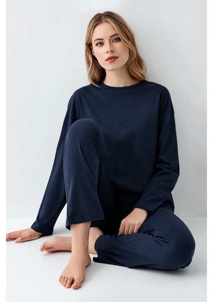 Arnetta 3407-S Kadın Uzun Kol Pijama Takım