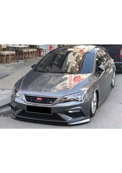 Seat Leon Mk3.5 Fr Ön Ek Karlık Abs Plastik Mat Siyah 2017 2018 2019 2020 Makyajlı Kasa