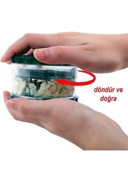 Buffer® Pratik Sarımsak Ezme Doğrama Rendeleme Öğütme Aleti Aparatı