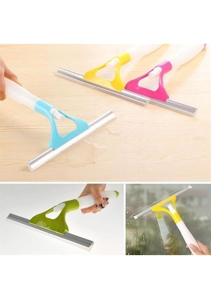 Buffer® Pratik Spreyli Cam Sil Pencere Ayna Tezgah Duşakabin Temizleyici Püskürtmeli Silme Aparatı