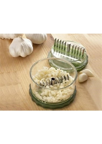 Buffer® Pratik Sarımsak Ezme Doğrama Rendeleme Öğütme Aleti Aparatı