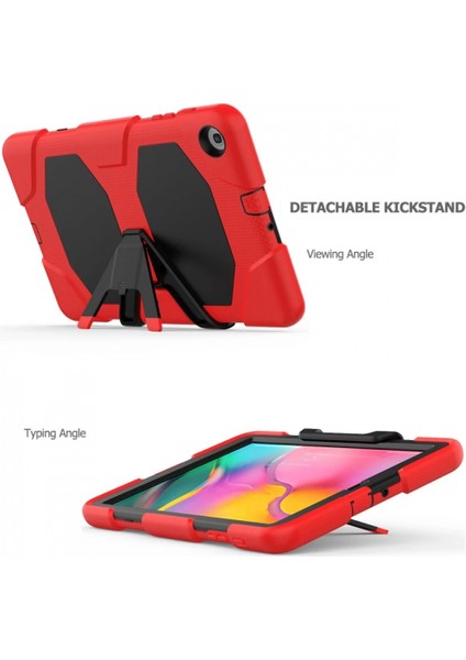 Samsung Galaxy T510 Tab A 10.1 Kılıf Griffin Tablet Kapak - Kırmızı