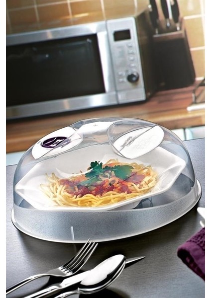Buffer® Mikrodalga Fırın Koruyucu Sızdırmaz Gıda Koruyucu Dayanıklı Yiyecek Isıtma Kapağı