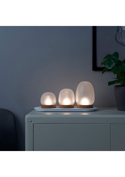 Dekoratif Aydınlatma, Beyaz, 3'lü Set modelleri