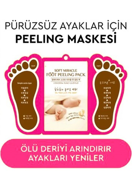 Soft Miracle Foot Peeling Mask-Soyulan Ayak Peeling Maskesi