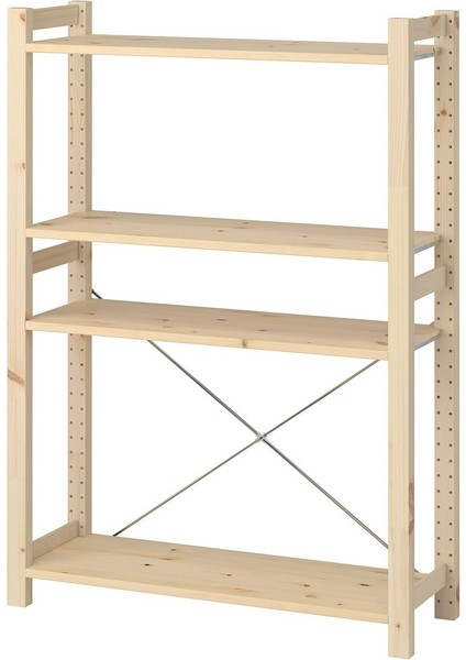 Raf Ünitesi, Çam, 89X30X124 cm