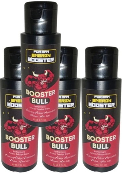 Booster Bull 4 Tane Erkeklere Özel Kremi 60 ml - 4 Adet 60 ml LSMYN122