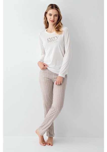 Arnetta 3424-S Kadın Uzun Kol Pijama Takım modelleri