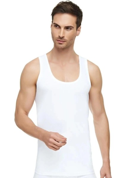 Erkek Penye Atlet - 6 Adet - Beyaz fiyatları