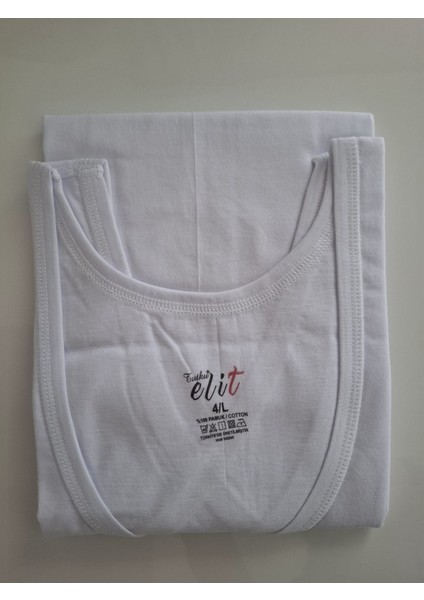 Erkek Penye Atlet - 6 Adet - Beyaz indirimleri