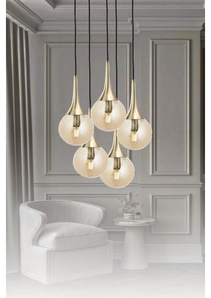 Ery 3729-28-05 5 Li Eskitme Sarkıt Avize