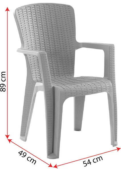 Side 4 Kişilik Rattan Masa Sandalye Takımı Kahve indirimleri