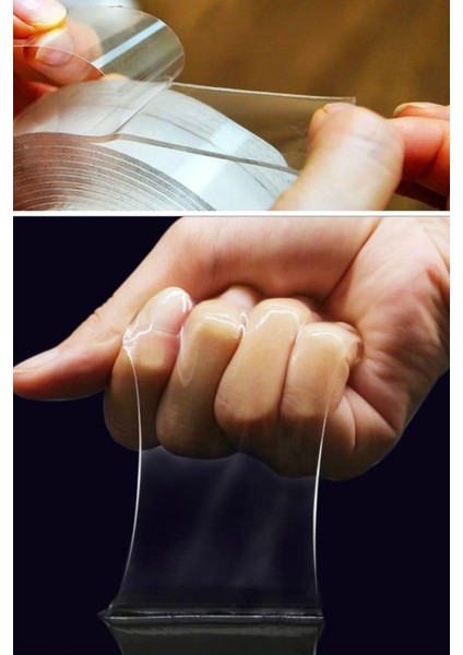 Buffer® Ultra Güçlü Çift Taraflı 2 mt x 3 cm Çift Taraflı Nano Bant