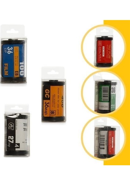 Dörtgen Fotoğraf Filmi Şeklinde Kürdanlık Kürdan Tutucu Kutu