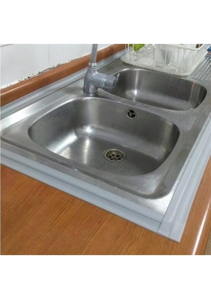 Buffer® Gri Su Sızdırmaz Banyo Mutfak Lavabo Küvet Izolasyon Şerit Bant fırsatları