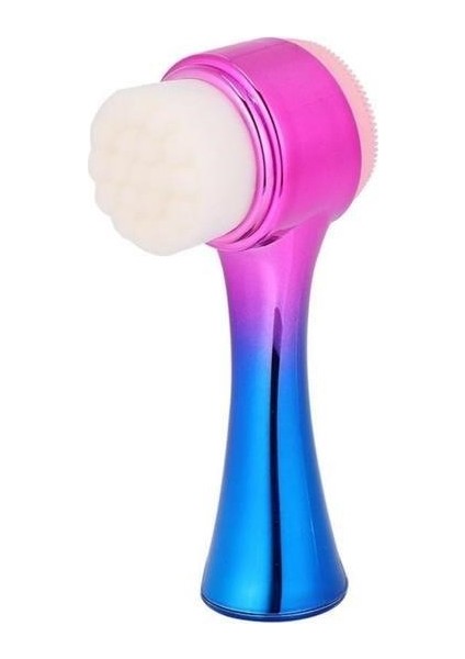 Buffer® Çift Işlevli Renkli Cilt Yüz Temizleme Fırçası Peeling Masaj Etkili Gözenek Temizleyici Alet