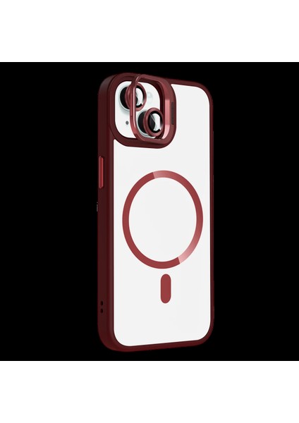 Apple iPhone 15 Plus Remim Lensli Magsafe Standlı Kapak fiyatları