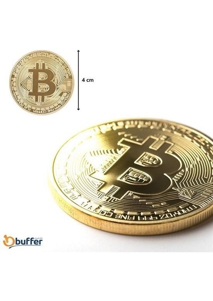 Buffer® Bitcoin Madeni Hatıra Parası Madeni Bitcoin Hediye Sikke Para