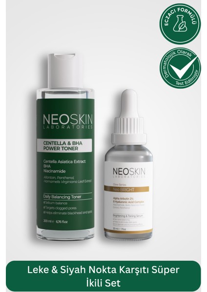Leke & Siyah Nokta Karşıtı Süper Ikili Set