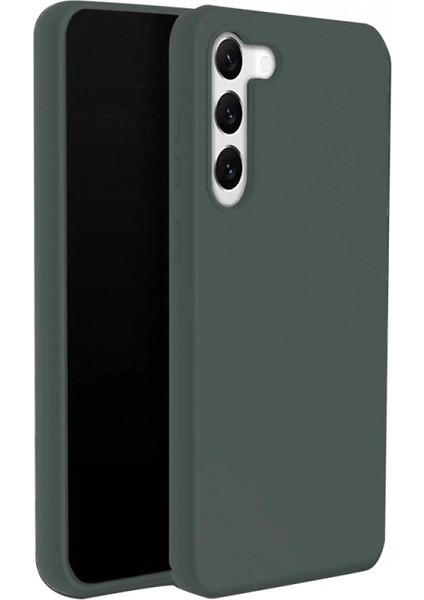 Samsung Galaxy S24 Plus Kılıf First Silikon - Koyu Yeşil
