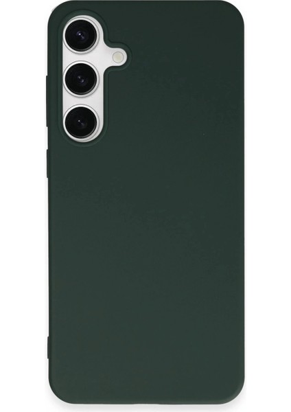 Samsung Galaxy S24 Plus Kılıf First Silikon - Koyu Yeşil modelleri