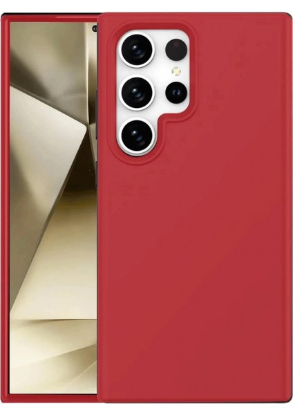 Samsung Galaxy S24 Ultra Kılıf First Silikon - Kırmızı