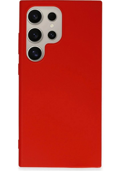 Samsung Galaxy S24 Ultra Kılıf First Silikon - Kırmızı modelleri