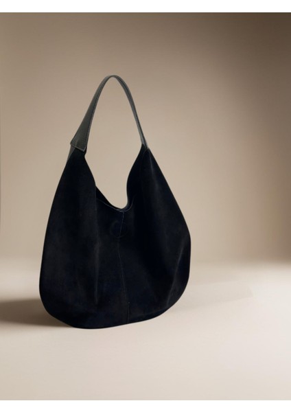 %100 Hakiki Süet Deri Yavru Çanta Detaylı Kadın Omuz Çantası modelleri