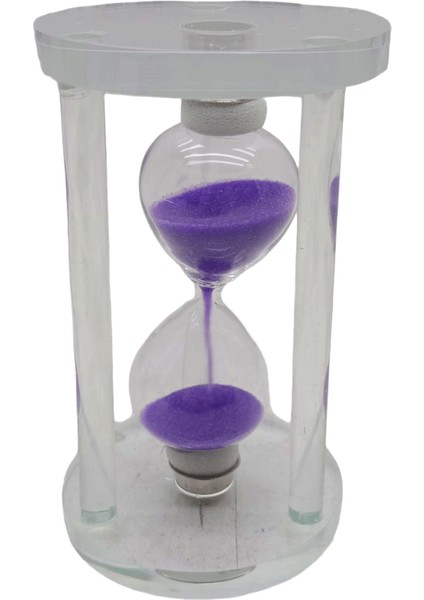 Orta Cam Kum Saati Cam Standlı (4887)