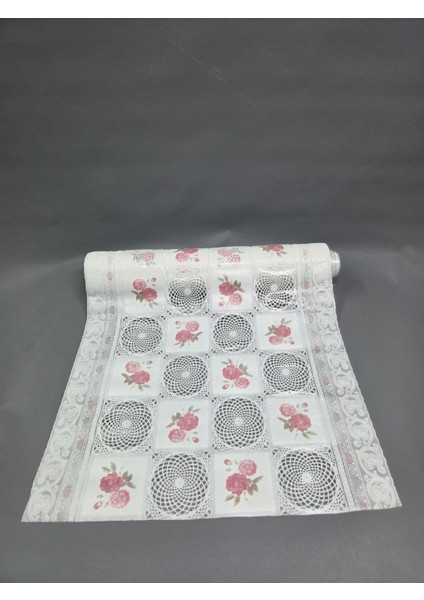 Pvc Küpür Dantel Raf ve Dolap Örtüsü Runner