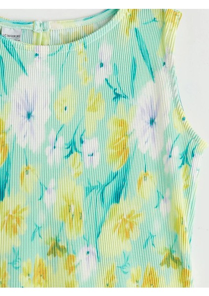 Lcw Kids Karişik Bisiklet Yaka Çiçekli Kız Çocuk Bluz modelleri