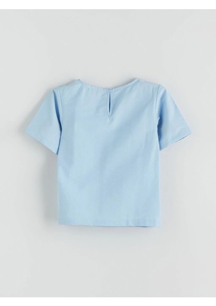 Lcw Kids Mavi Bisiklet Yaka Kız Çocuk Bluz modelleri