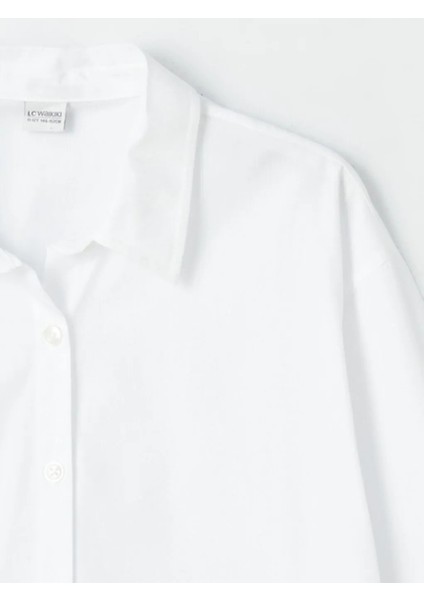 Lcw Kids Beyaz Basic Uzun Kollu Poplin Kız Çocuk Gömlek fiyatları