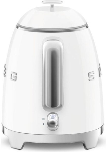 50'ler Tarzı Beyaz Mini Çaydanlık, Şık ve Kompakt Tasarım