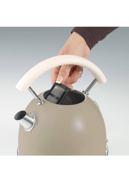 Şık Bej Retro Çaydanlık, Zarif Tasarım, Dayanıklı ve Kullanışlı Ev Aksesuarı fırsatları