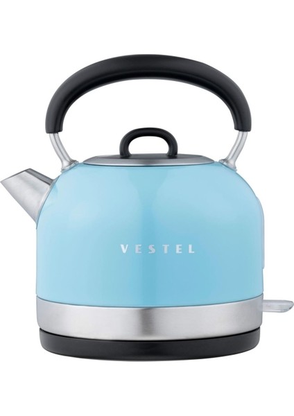 Düş Mavisi Retro Su Isıtıcı, Şık ve Modern Tasarım