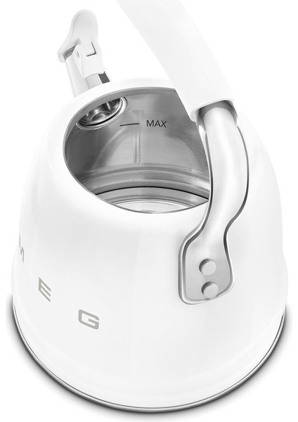 Beyaz 2.3 Lt Set Üstü Düdüklü Çay/kahve Kettle, 50's Style fırsatları